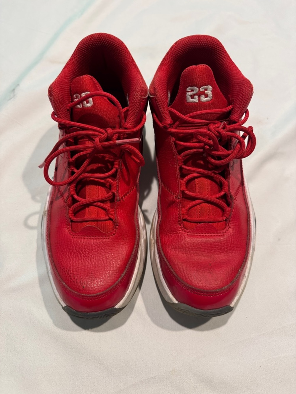 Jordan Kids Red High-Top Basketball Sneakers
